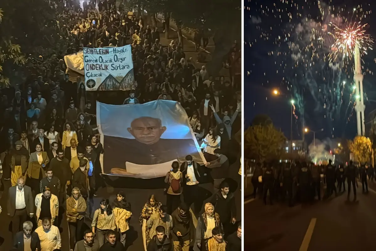 Diyarbakır’da Abdullah Öcalan İçin Yürüyüş Düzenlendi