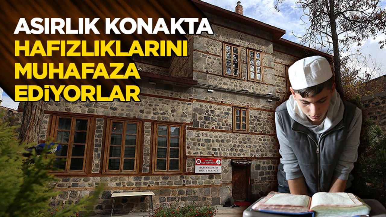 Erzurum’daki Tarihi Konakta Hafızlık Eğitimi Veriliyor