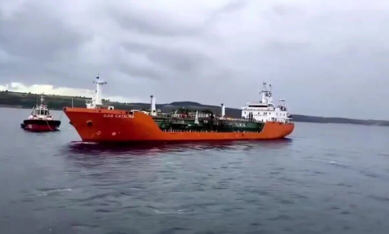 Çanakkale Boğazı’nda LPG Yüklü Tanker Kurtarıldı Çanakkale Boğazı’nda LPG Yüklü Tanker Kurtarıldı